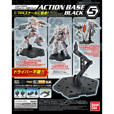 Action Base 5 Black Bandai | Chile Robots