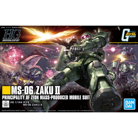 MS-06 Zaku II HG 1/144 Bandai | Chile Robots