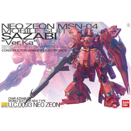 Sazabi Ver.Ka MG 1/100 Bandai | Chile Robots