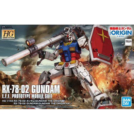 RX-78-02 Gundam The Origin HG 1/144 Bandai | Chile Robots